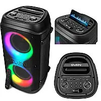 Акустична система SVEN PS-800 Black (100 Вт, TWS, Bluetooth, підсвічування, караоке, FM)