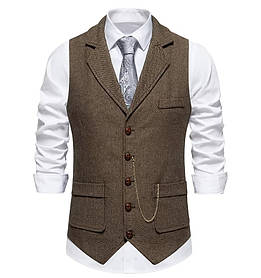 Чоловічий ретро жилет