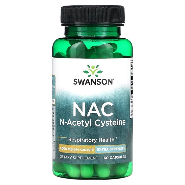 Swanson, NAC, 600 мг, 100 капсул, фото 1