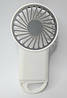 Вентилятор акумуляторний портативний з гачком USB Fan Y17W білий, фото 7