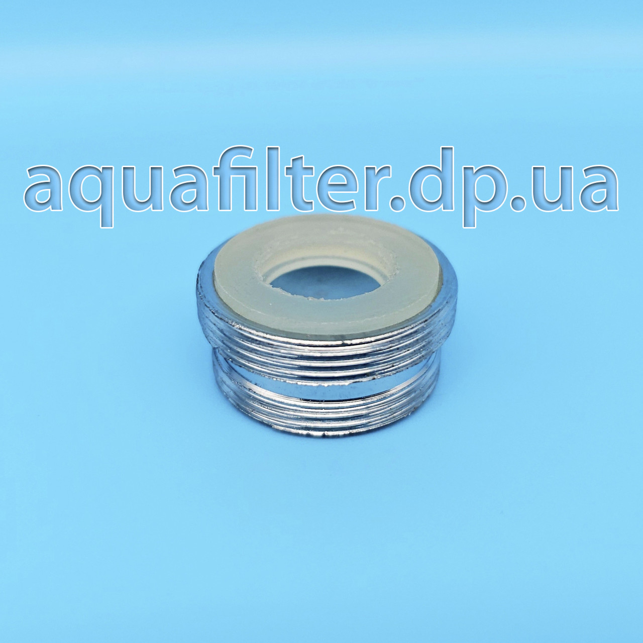 Латунний перехідник М22 – М24 для дивертора хромований