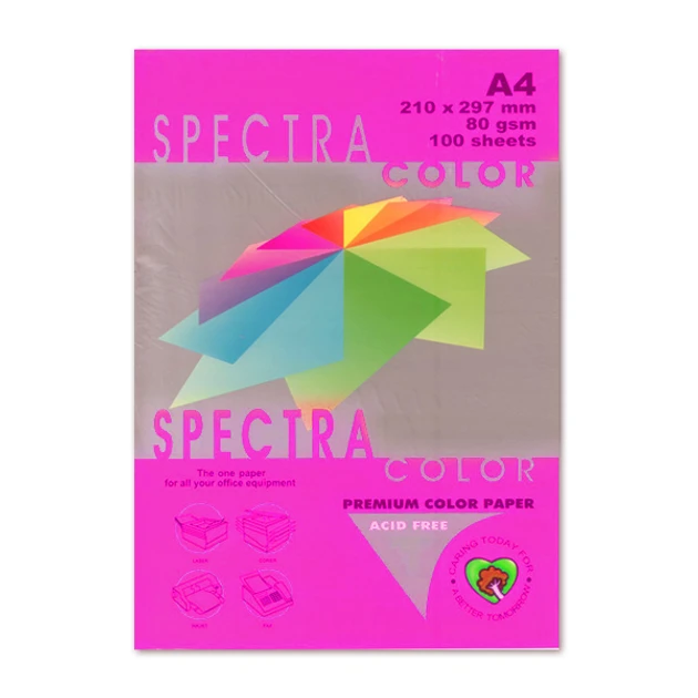 Папір Spectra Color А4 80г/м2 100арк., малиновий неоновий 350
