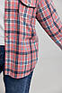 Жіноча сорочка в клітинку рожевий + чорний No 537 ( р: S/M; L/XL), фото 10