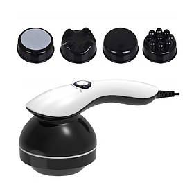 Вібромасажер антицелюлітний RIAS PL-664 інфрачервоний з 4 насадками 28W White (3_06063)