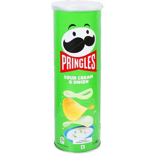 Чипси Pringles Сметана та цибуля 165 г, фото 1