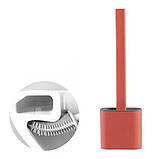 Щітка для унітазу силіконова Liquid Toilet Brush Помаранчева, фото 2