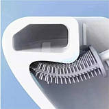 Щітка для унітазу силіконова Liquid Toilet Brush Помаранчева, фото 4