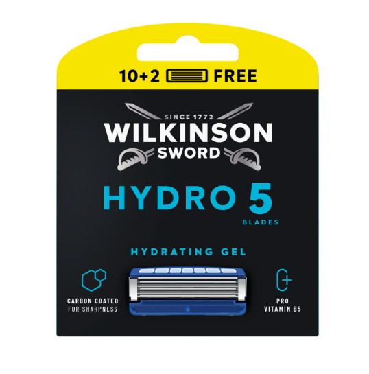Картриджі для гоління Wilkinson Sword Hydro 5 Hydrating Gel (10+2 шт.) 02724