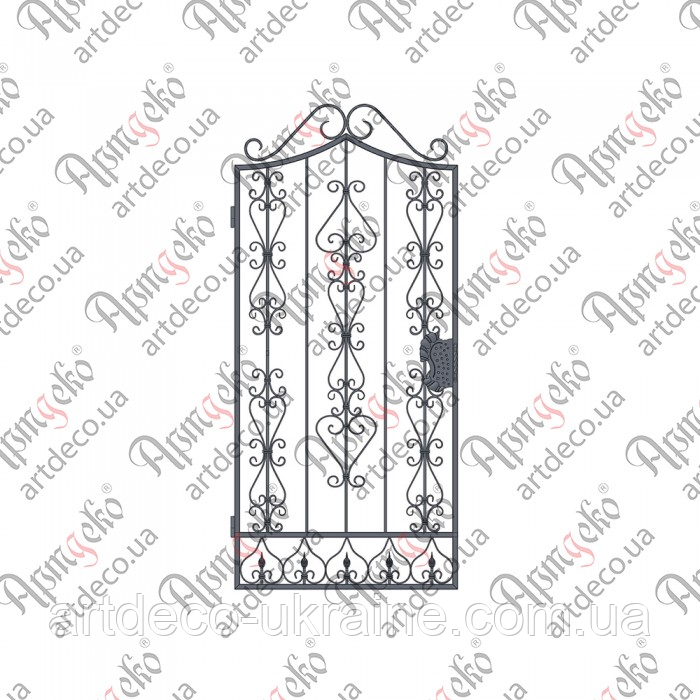 Кована хвіртка.2290х1050 (КД-24)  КОМПЛЕКТ ЕЛЕМЕНТІВ, фото 1