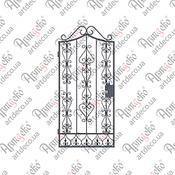 Кована хвіртка.2290х1050 (КД-24)  КОМПЛЕКТ ЕЛЕМЕНТІВ