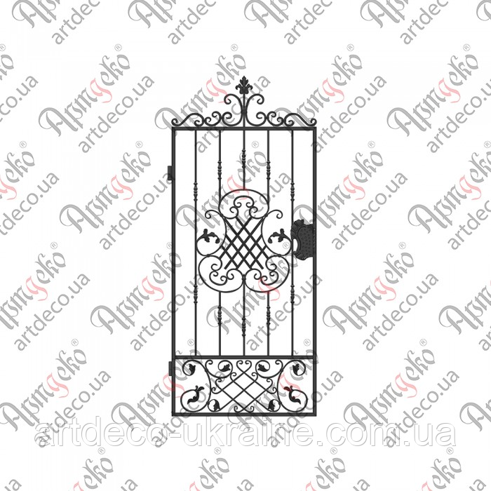 Кована хвіртка.2340х1000.(КД-20) КОМПЛЕКТ ЕЛЕМЕНТІВ, фото 1