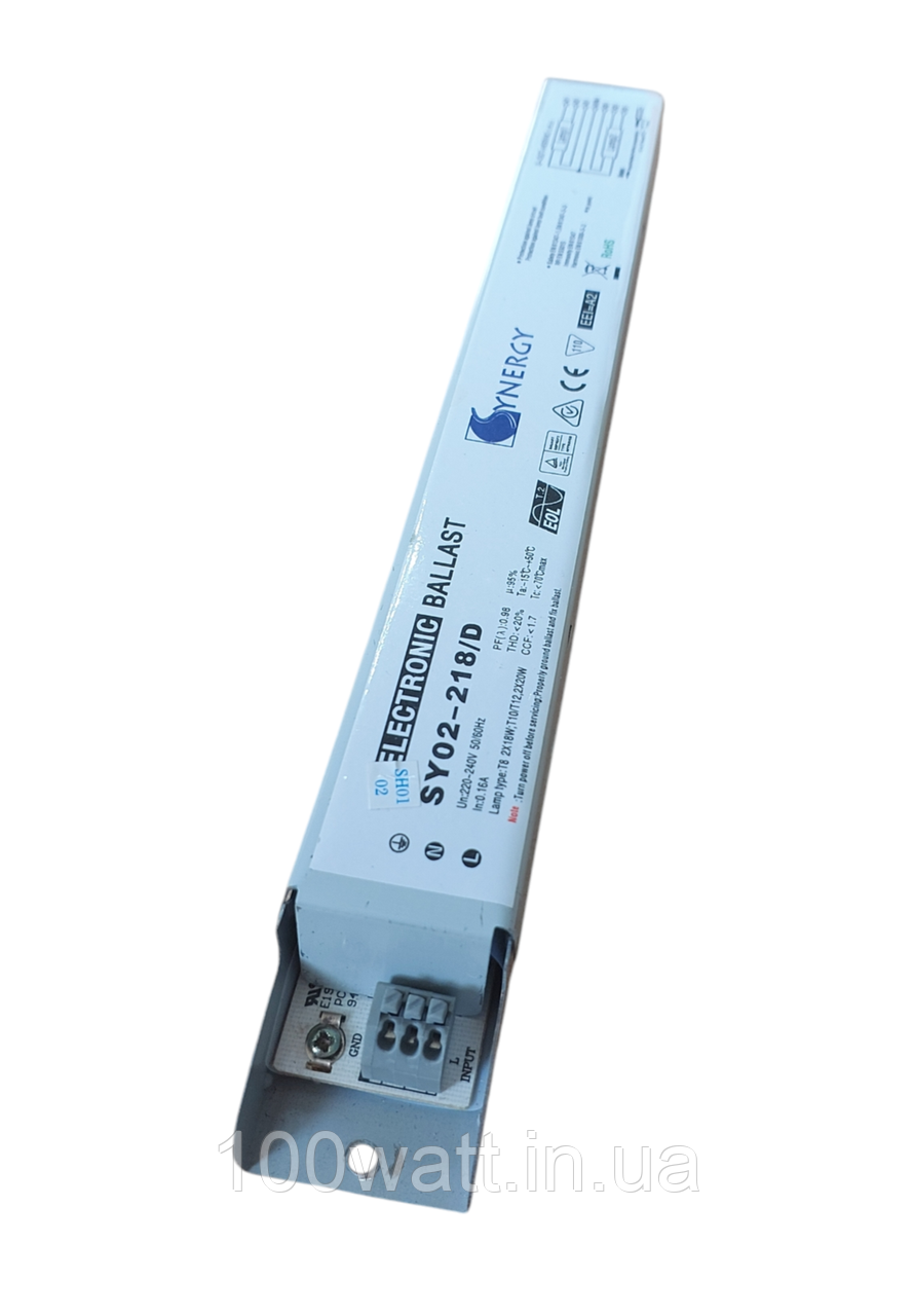 Електронний баласт ЕПРА 2x18 Вт SYNERGY SY02-218/D
