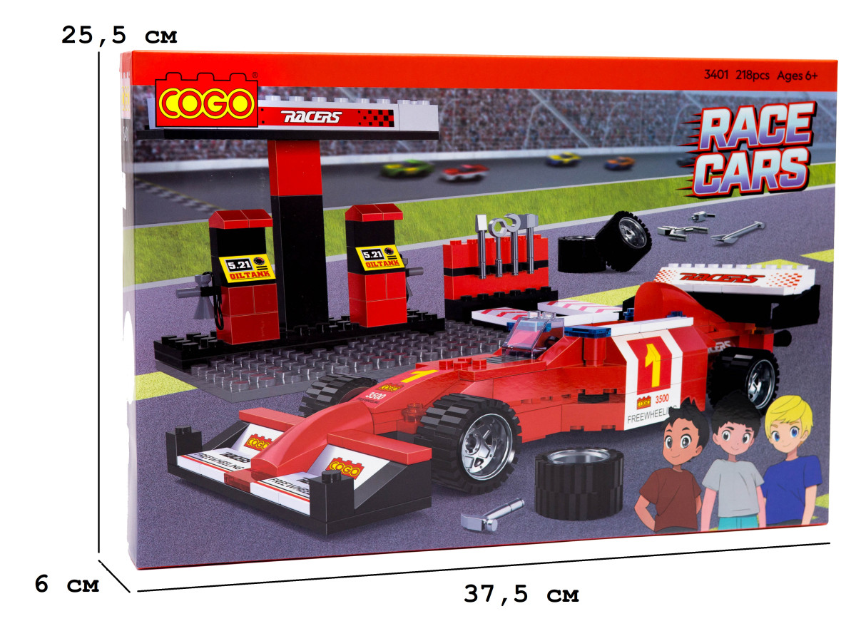Конструктор Автомобілі (218 елм.) Формула-1 / COGO  3401, фото 1