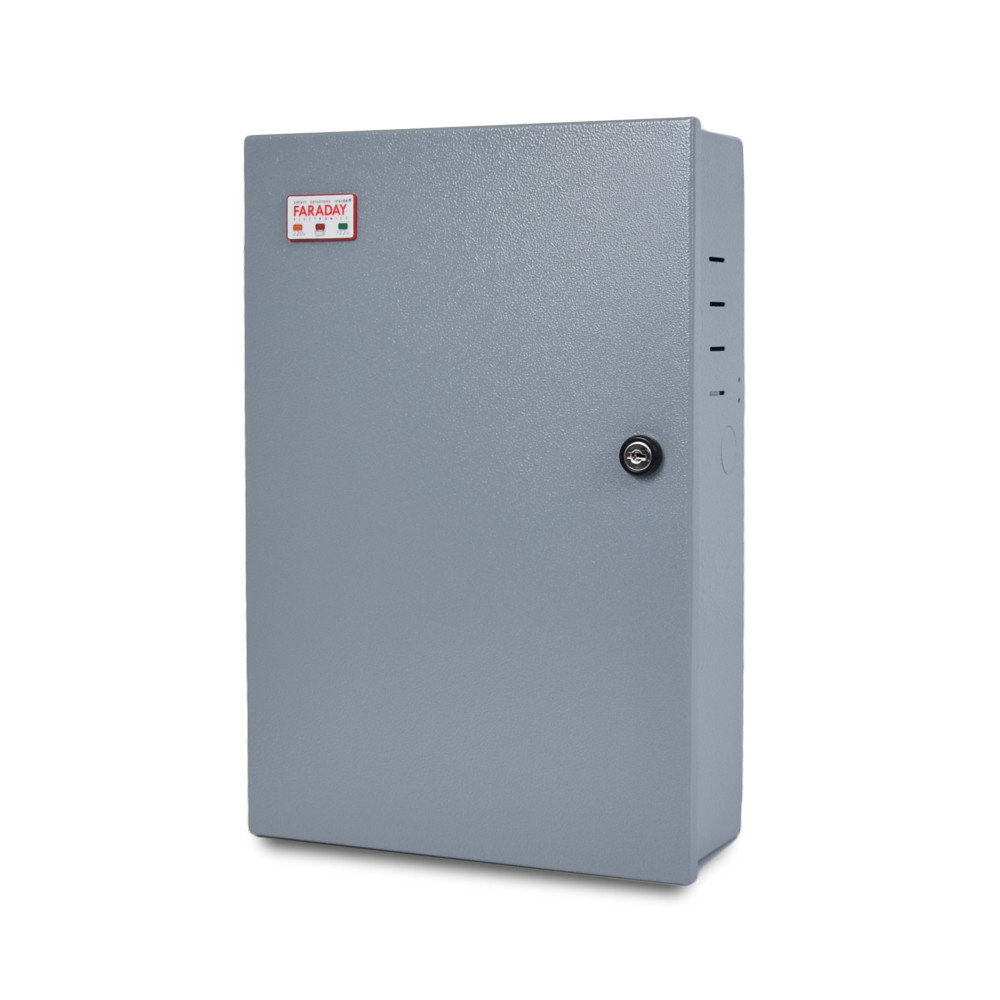 Безперебійний блок живлення Faraday Electronics 144W UPS ASCH MBB під акумулятор 18А/г в металевому боксі