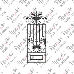 Кована хвіртка 2670х1000.(КД-22) КОМПЛЕКТ ЕЛЕМЕНТІВ