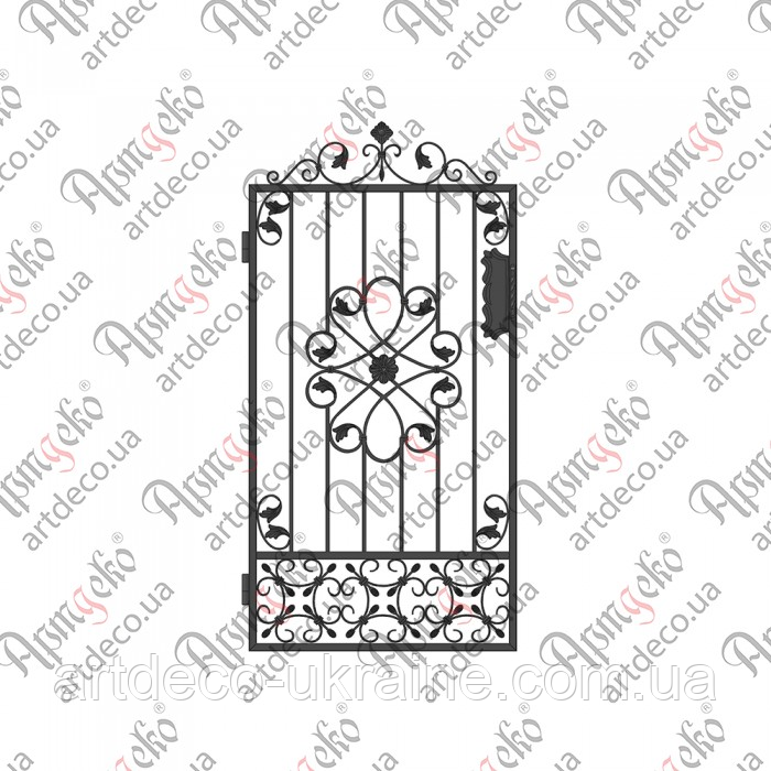 Кована хвіртка 1730х860 (КД-25). КОМПЛЕКТ ЕЛЕМЕНТІВ, фото 1