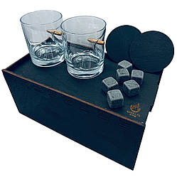 Набір Patriot (2 склянки Куля + камені в коробці) Gorillas BBQ GL11