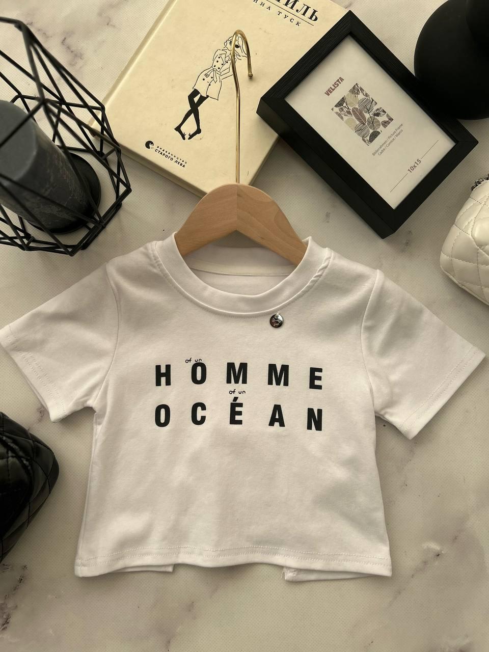 Топ "Homme ocean" Білий 89727 63, kubaobei, Білий, Для дівчаток, Літо, 98, фото 1