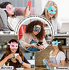 Зігрівальна й охолоджувальна маска компрес для очей, чорна, фото 3