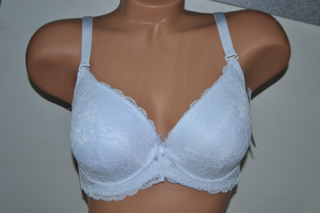 Бюстгальтер Han мереживний передок чашка D Білий, фото 1
