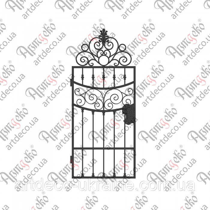 Кована хвіртка 1900х850.(КД-26) КОМПЛЕКТ ЕЛЕМЕНТІВ, фото 1