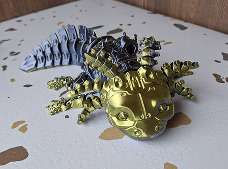 Фігурка Аксолотль Іграшка 3D Робоаксолотль великий, деталізований, рухливий, фото 1