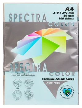 Папір Spectra Color А4 80г/м2 100 аркушів світло-блакитний 120