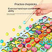 Інтерактивна ігрова дошка дитині для раннього розвитку 5в1 Сортер Вивчення англійської Шнурівка Цифри кульки, фото 7