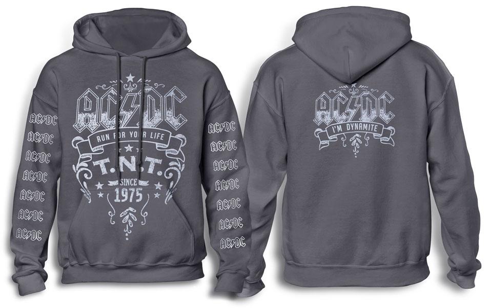 Толстовка Худі AC/DC TNT графітова