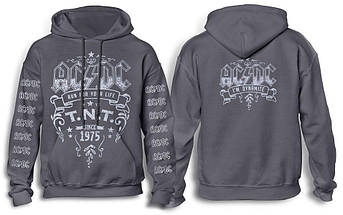 Толстовка Худі AC/DC TNT графітова, фото 1