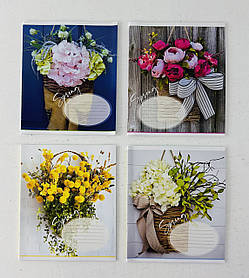 Зошит 36 аркушів клітинка Букет (841) Поліграфіст