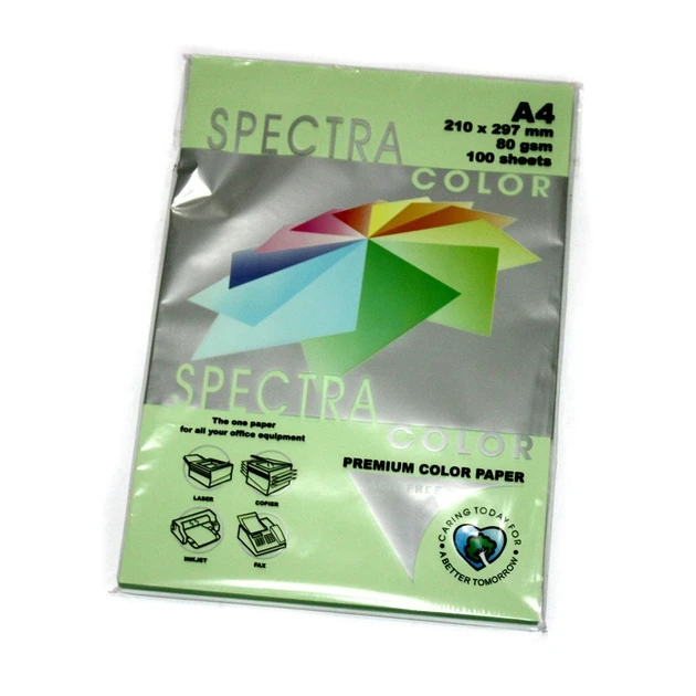 Папір Spectra Color А4 80г/м2 100арк., світло-зелений пастельний 130
