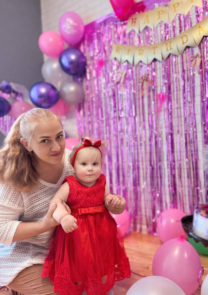 Святкова червона дитяча сукня з пов'язкою на голову 80 см 1-1,5 роки, Кетті - фото покупців 1