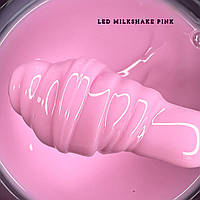 LED MilkShakePINK - Молочно-рожевий гель для нарощення