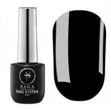 Гель-лак Saga Professional super black чорний, 9 мл