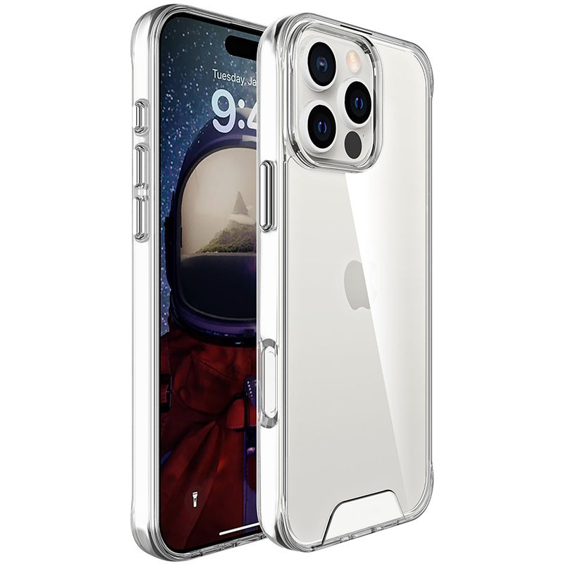 Прозорий чохол Space Case для Apple iPhone 16 Pro Max (6.9") | TPU+PC з посиленими бортами Прозорий