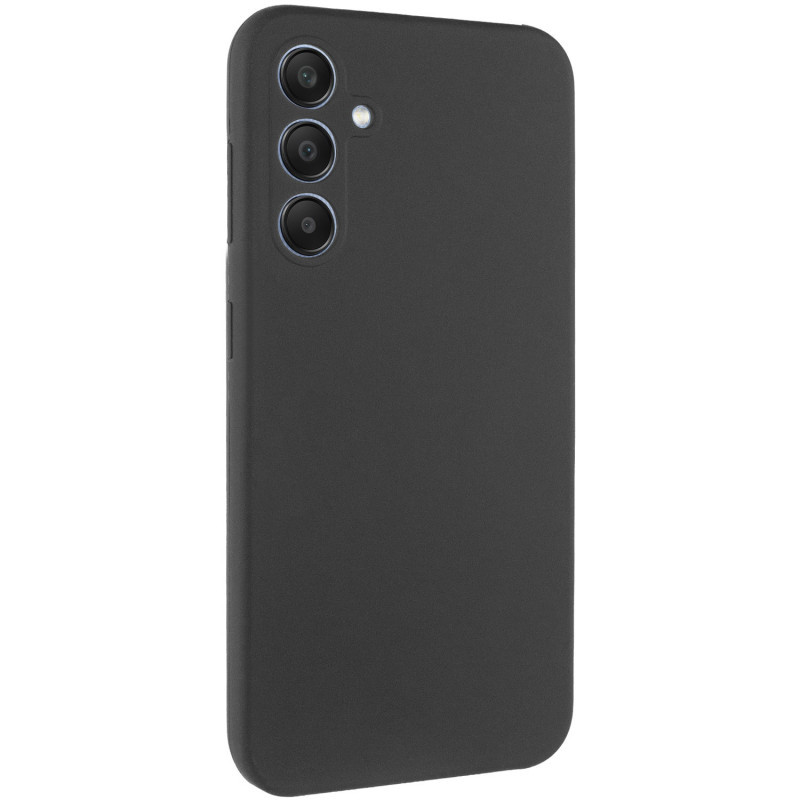 Чохол Silicone Cover Lakshmi Full Camera (AA) для Samsung Galaxy A55 | Мікрофібра Чорний / Black, фото 1