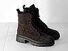 Черевики замшеві жіночі демісезон коричневі, фото 7