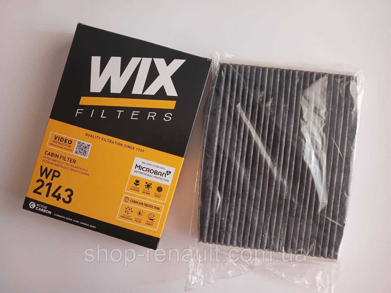 WIX WP2143 - Фільтр салону вугільний на Megane IV, Scenic IV, Talisman, Kangoo III 272774812R