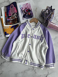 Бомбер для дівчинки "Ласка" Фіолетовий 66336, 72, Moxoxi, Фіолетовий, Для дівчаток, Весна Осінь, 116