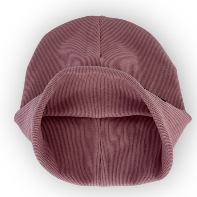 Двойная трикотажная шапка для девочки