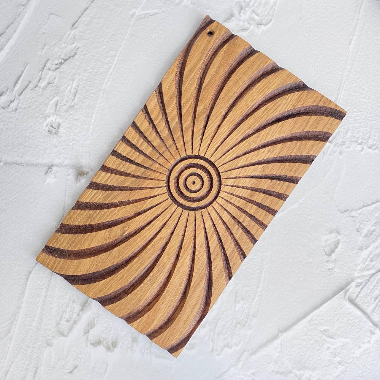 Сервірувальна дошка з масиву дуба, дошка для нарізання кухонна дошка, ручна робота, ESTHETICS — 61