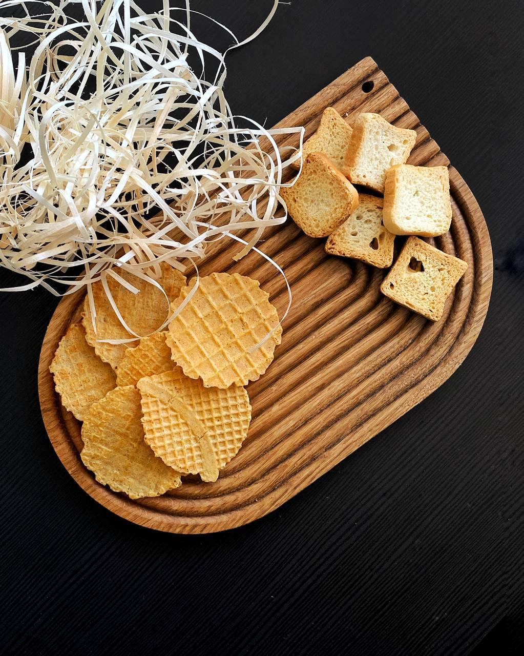 Сервірова дошка з масиву дуба, дошка для нарізання, кухонна дошка, ручна робота, ESTHETICS - 8, фото 1