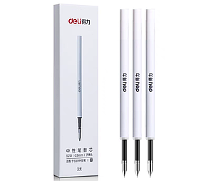 Набір змінних стержнів Deli S210 (3 шт., чорні) для Deli / Xiaomi Mijia Mi Pen, фото 1