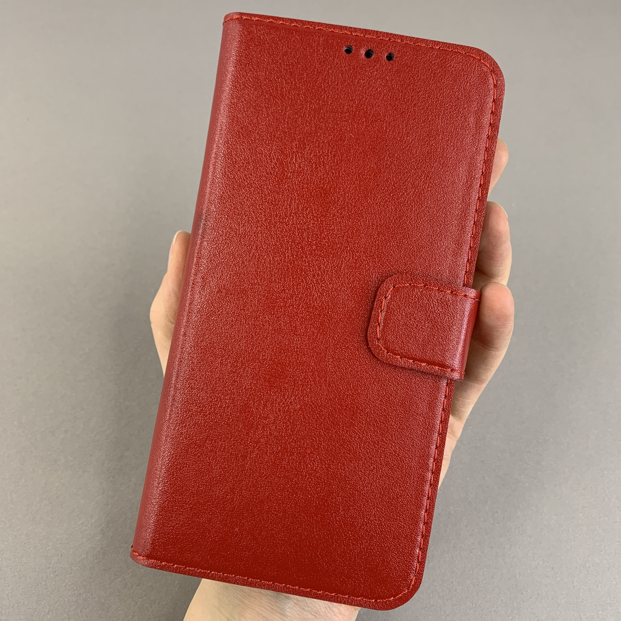 Чохол-книга для Apple iPhone 13 Pro Max чохол з хлястиком із захистом камери на айфон 13 про макс червона b6r