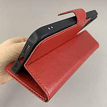 Чохол-книга для Apple iPhone 13 Pro Max чохол з хлястиком із захистом камери на айфон 13 про макс червона b6r, фото 5
