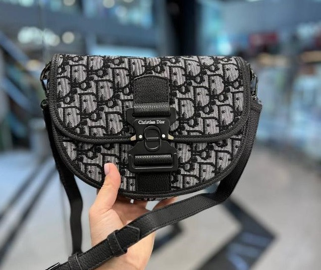 Жіноча сумка Christian Dior (Діор), тканинна, 24х17х7 см, 931592