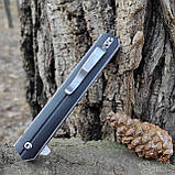Ніж складаний Active на підшипниках фліппер танто, 210мм, Kar-Wai, G10 чорний, фото 2