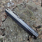 Ніж складаний Active на підшипниках фліппер танто, 210мм, Kar-Wai, G10 чорний, фото 3