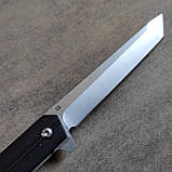 Ніж складаний Active на підшипниках фліппер танто, 210мм, Kar-Wai, G10 чорний, фото 7